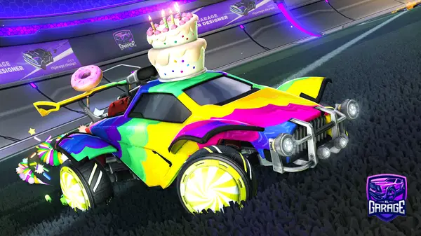 A Rocket League car design from HSA-MIXER