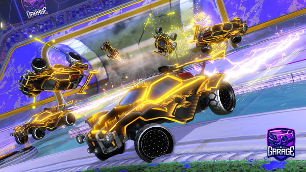 A Rocket League car design from FarligSortMand