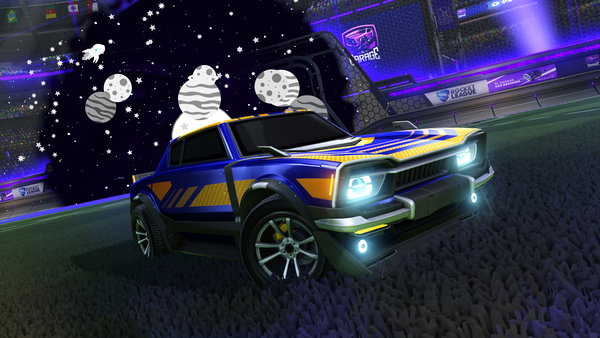 A Rocket League car design from L1M4B34N