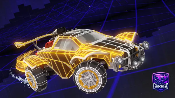 A Rocket League car design from -Mouni-