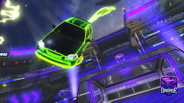 A Rocket League car design from raspberrv