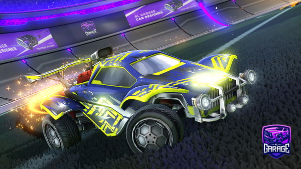 A Rocket League car design from NessCaffee