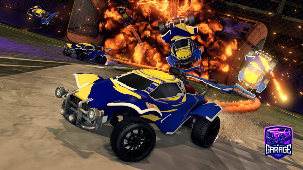 A Rocket League car design from D64s