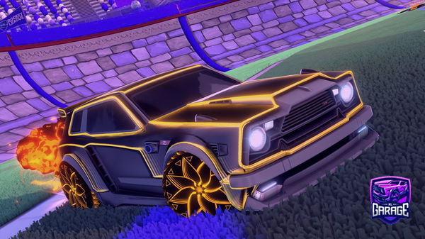 A Rocket League car design from Hellotime123