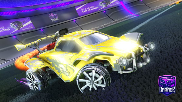 A Rocket League car design from Pawniward