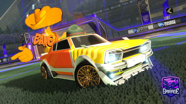 A Rocket League car design from LLyusic