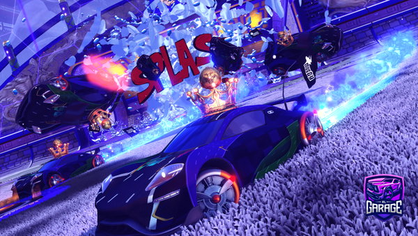 A Rocket League car design from Edu_k-8