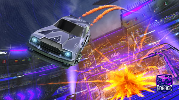 A Rocket League car design from gitbash