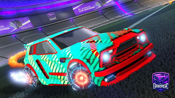 A Rocket League car design from MintyFS