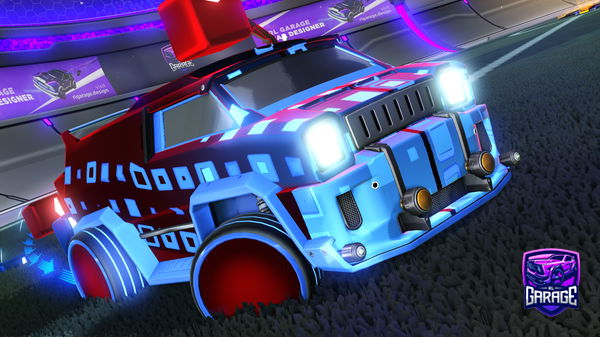 A Rocket League car design from CoolFox