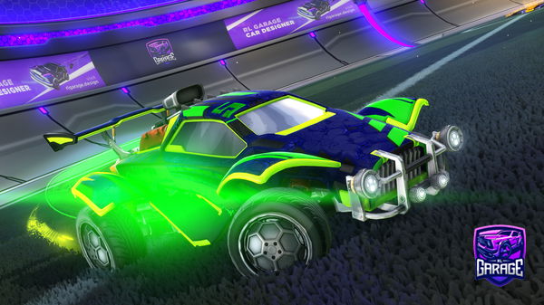 A Rocket League car design from thqnderrr