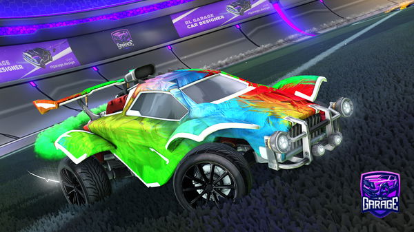 A Rocket League car design from ManUTurtle