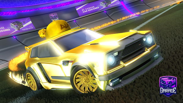 A Rocket League car design from Triangle_2022