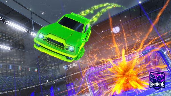 A Rocket League car design from ChristmasGuy