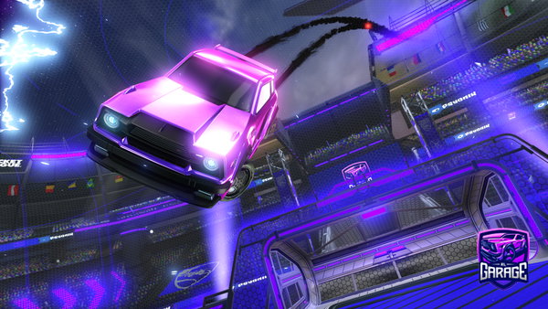 A Rocket League car design from Shadow_WESS