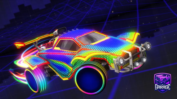 A Rocket League car design from GlitchLESS_YT