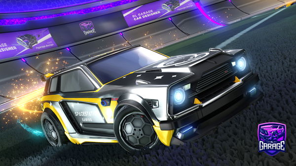 A Rocket League car design from Dxrkrl1