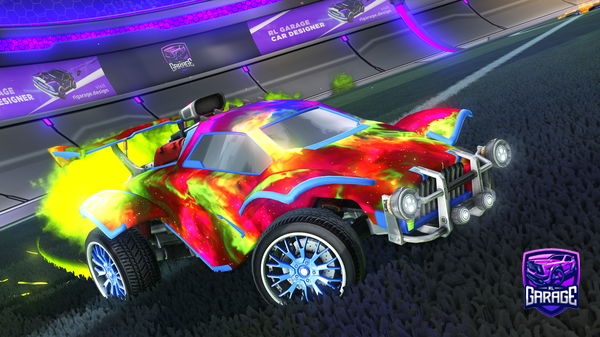A Rocket League car design from Pankumi