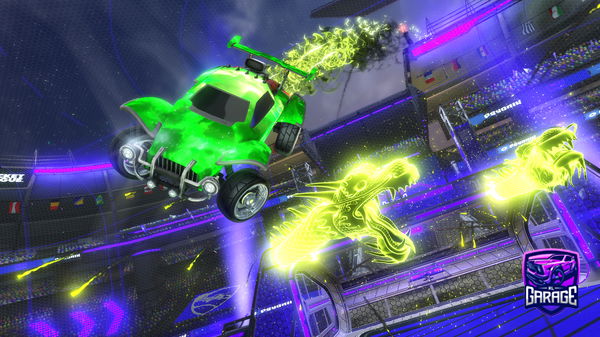 A Rocket League car design from yyyyyuuii