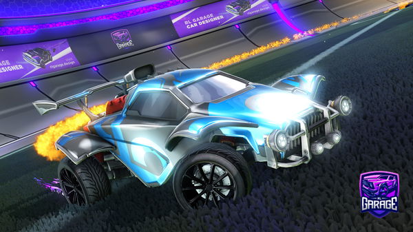 A Rocket League car design from TrustNotEmil