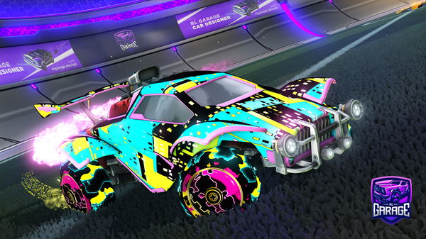 A Rocket League car design from Vegas_Vixen