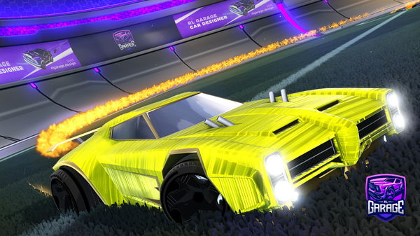 A Rocket League car design from Eurofightr