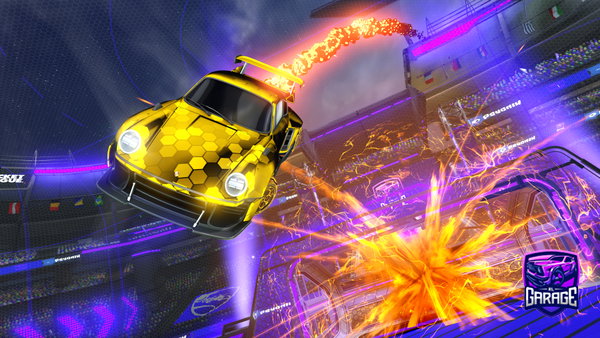 A Rocket League car design from Taggbulle