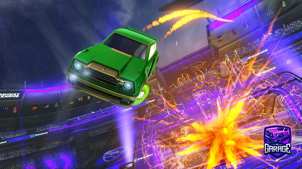 A Rocket League car design from GlowyMSG