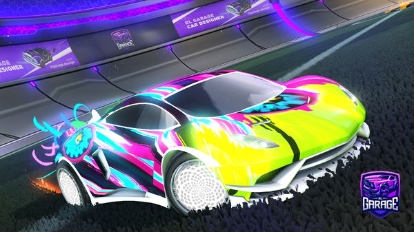 A Rocket League car design from TheSmilingOne