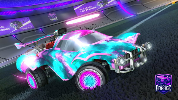 A Rocket League car design from theokons