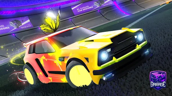 A Rocket League car design from Hotrod_hotdogs