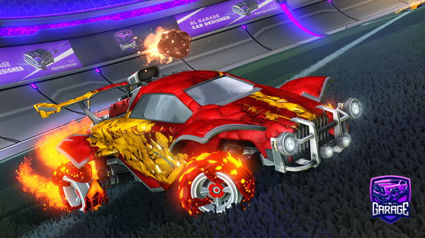 A Rocket League car design from iksagario