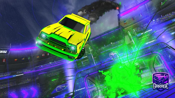 A Rocket League car design from GREEN_POLSKA