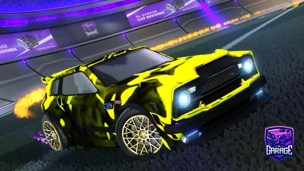 A Rocket League car design from Staticklips
