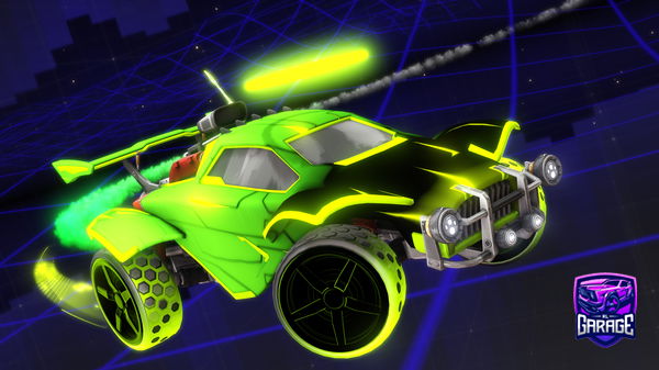 A Rocket League car design from Dqz9