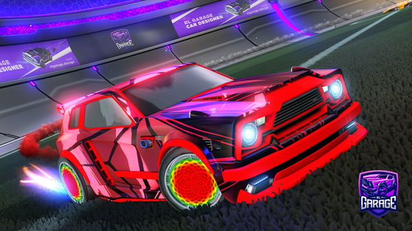 A Rocket League car design from SandFiregock16