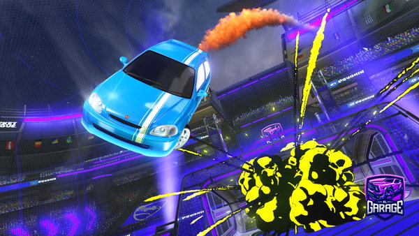 A Rocket League car design from VAPON