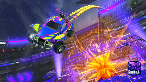 A Rocket League car design from wxrldownsu