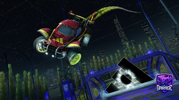 A Rocket League car design from Rubiato
