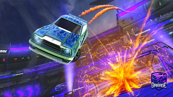 A Rocket League car design from XKazame