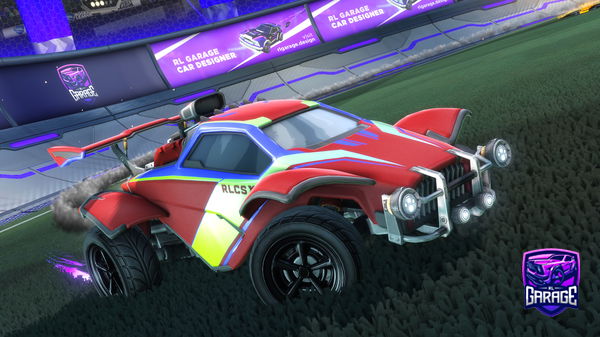 A Rocket League car design from Pupsie