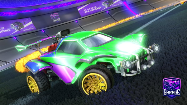 A Rocket League car design from braxmok