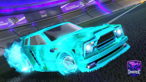 A Rocket League car design from SpaceDripSea69