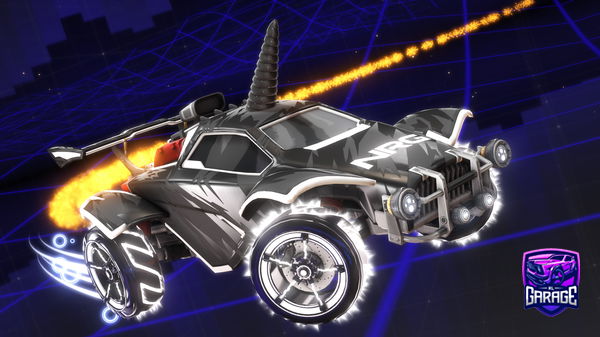 A Rocket League car design from BL4K3Y3