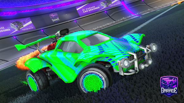 A Rocket League car design from _Bankish