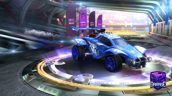 A Rocket League car design from vroofy