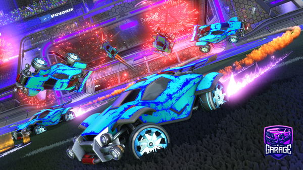 A Rocket League car design from Pugiscute