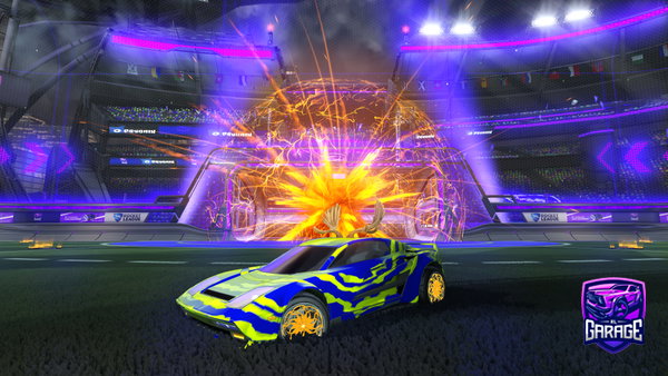 A Rocket League car design from SamyueruCZ
