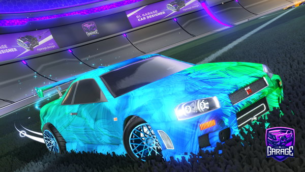 A Rocket League car design from Myswrr