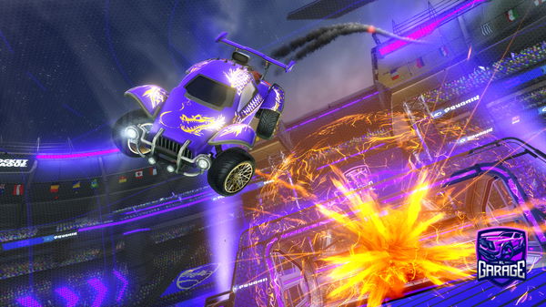 A Rocket League car design from Agentfussball